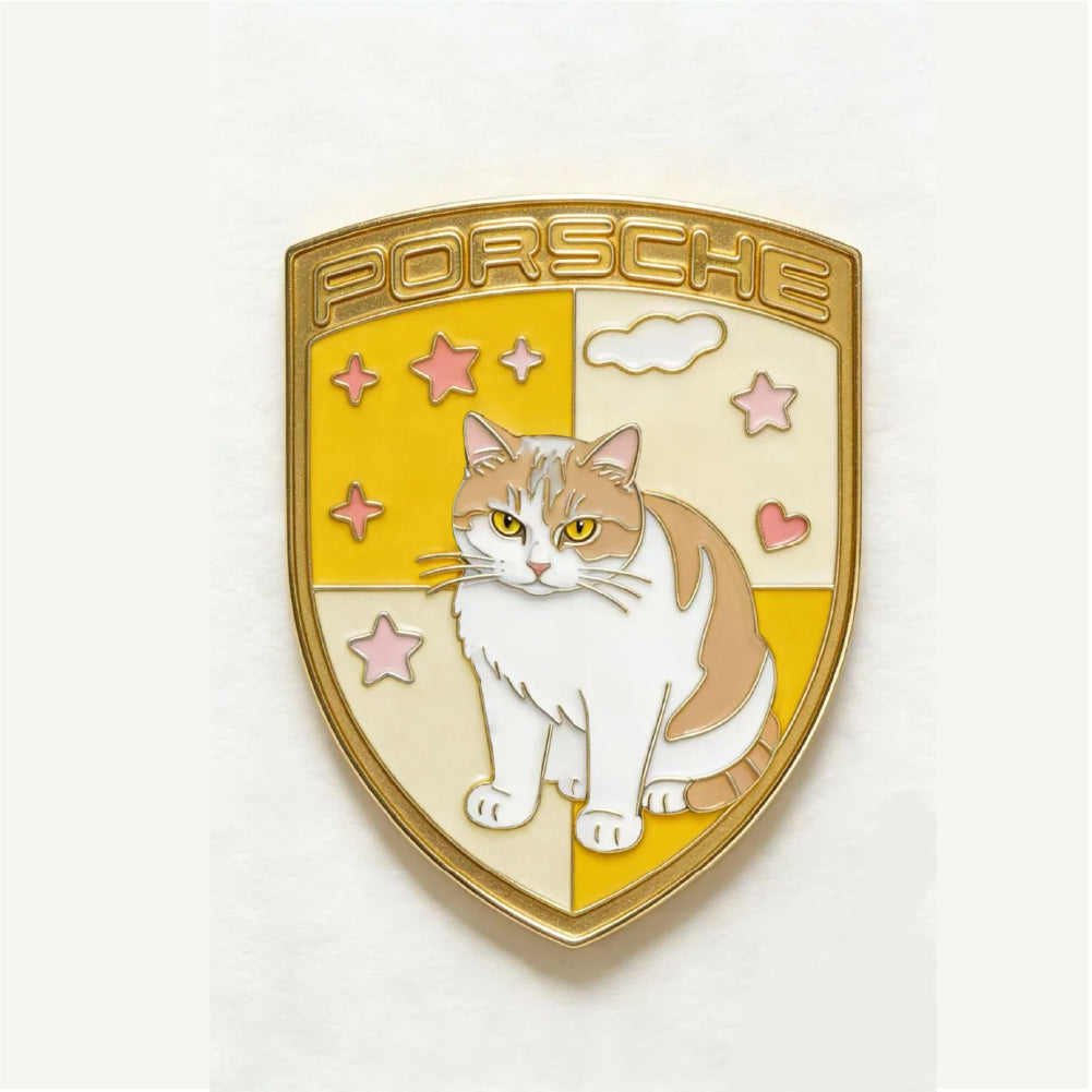 Porsche "Smiling Gentleman" Crest Badge